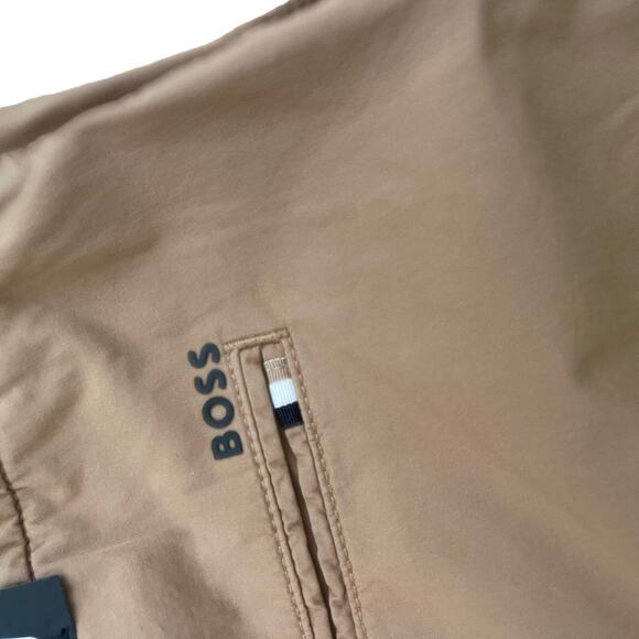 Hugo Boss BANKS STRETCH COTTON SHORTS IN MEDIUM BEIGE Men’s size 30 - Picture 5 of 8